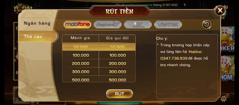 Rút tiền Rút tiền